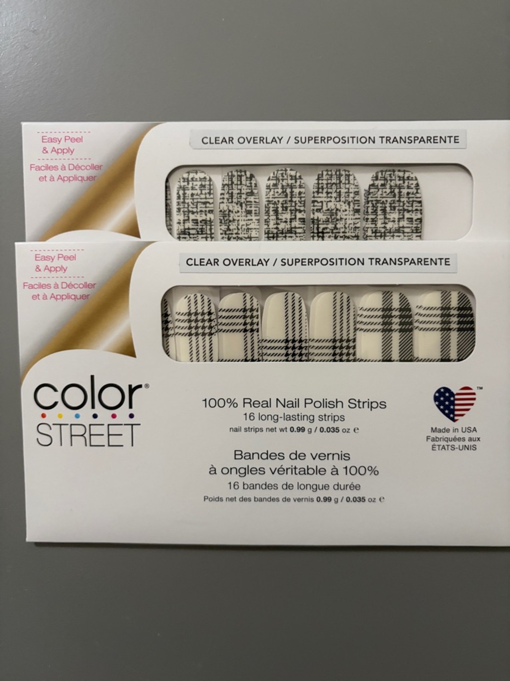 Color Street Clear Overlay Nail Strips